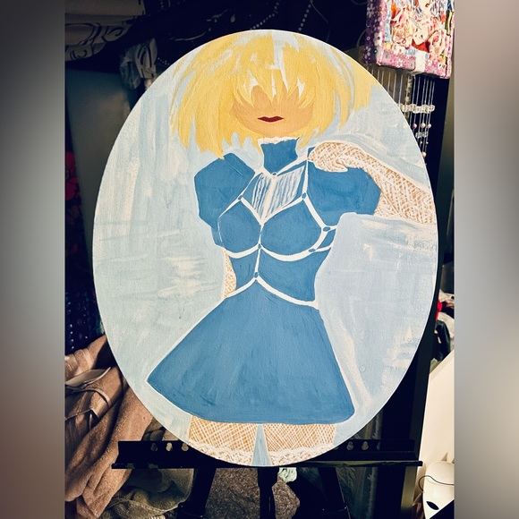 Fashion Illus. Painting by KateM (Original Painting!) - Picture 2 of 4